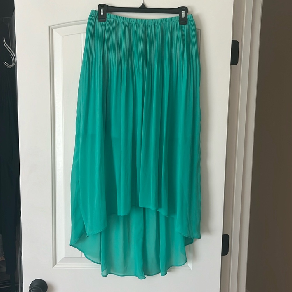 Lauren Conrad Teal High Low Skirt - Size Extra Small